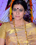 Kajol at Sarbojanin Durga Puja