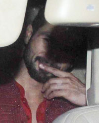 Shahid Kapoor at Shahid and Mira Sangeet Ceremony