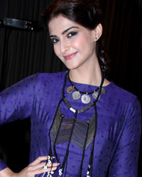 Sonam Kapoor at Sonam and Fawad Promote Khoobsurat