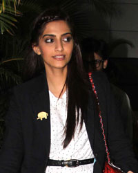 Sonam Kapoor at Sonam and Fawad Snapped