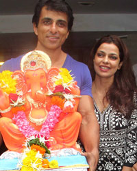 Sonu Sood Ganpati Visarjan Sonu Sood Ganpati Visarjan