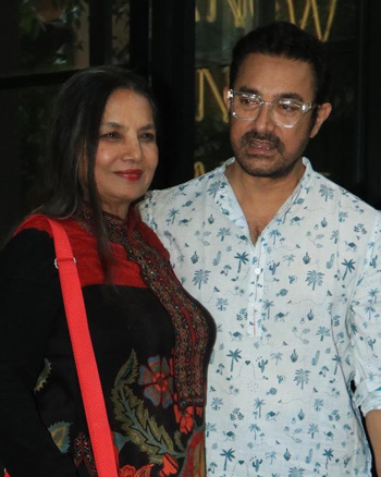 Shabana Azmi and Aamir Khan