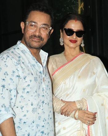 Aamir Khan and Rekha