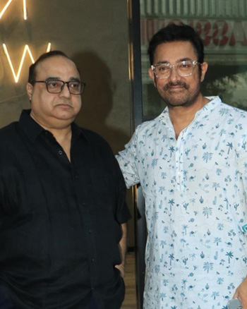 Rajkumar Santoshi and Aamir Khan