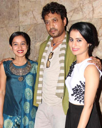 Tillotama Shome, Irrfan Khan and Rasika Duggal Tillotama Shome, Irrfan Khan and Rasika Duggal