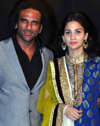 Arav Choudhary along with his wife