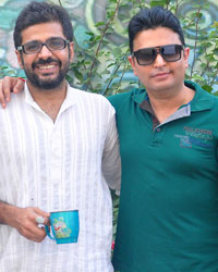 Ajay Kapoor, Vikramjit Singh and Bhushan Kumar on the sets of film 'ROY'