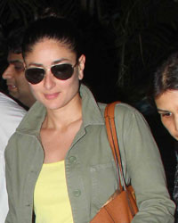 Salma Khan and Kareena Kapoor snapped at airport Salma Khan and Kareena Kapoor snapped at airport