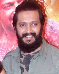 Ravi Jadhav, Krishika Lulla and Riteish Deshmukh during the media interaction of film Banjo