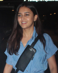 Karan Kundra and Tejasswi Prakash at airport