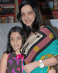 Amy Billimoria with her daughter at the Music release of album 'Parampara'
