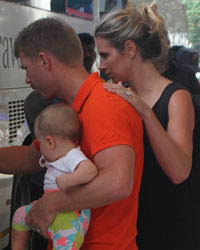 David Warner at Sunrisers Hyedrabad Team at Airport