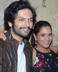 Ali Fazal, Richa Chadda and Sonu Nigam Ali Fazal, Richa Chadda and Sonu Nigam