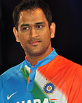 Mahendra Singh Dhoni at Team Indias New Jersey Unveiled