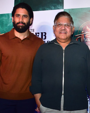 Naga Chaitanya, Allu Aravind, Aamir Khan and Chandoo Mondeti