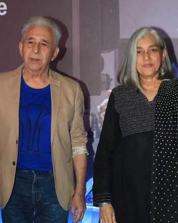 Naseeruddin Shah and  Ratna Pathak Shah