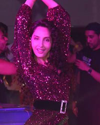 Nora Fatehi at Varun and Nora Promote Garmi Song