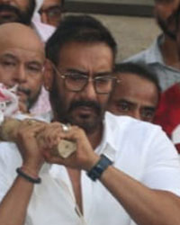 Ajay Devgn at Veeru Devgn Funeral