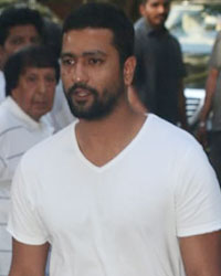 Vicky Kaushal at Veeru Devgn Prayer Meet