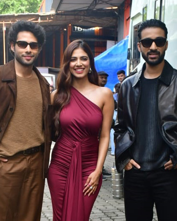 Siddhant Chaturvedi, Malavika Mohanan and Raghav Jyual