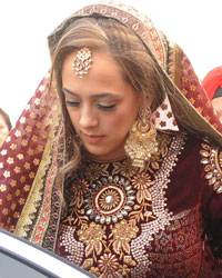 Hazel Keech at Yuvraj and Hazel Wedding