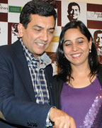 Sanjeev Kapoor and Alyona Kapoor