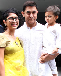 Kiran Rao, Aamir Khan and Azad Khan