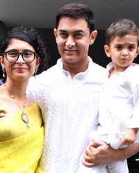 Kiran Rao, Aamir Khan and Azad Khan