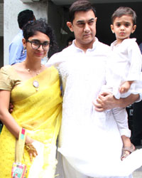 Kiran Rao, Aamir Khan and Azad Khan