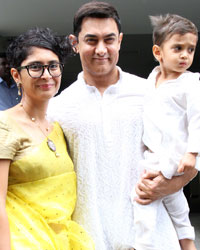 Kiran Rao, Aamir Khan and Azad Khan