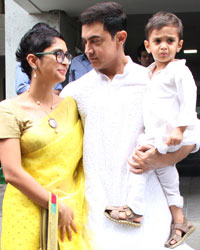 Kiran Rao, Aamir Khan and Azad Khan