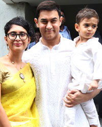 Kiran Rao, Aamir Khan and Azad Khan