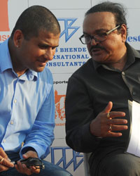 Chetan Bhende and Maharashtra Tourism Minister Chagan Bhujbal