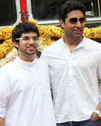 Aditya Thackeray and Abhishek Bachchan