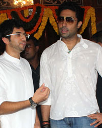 Aditya Thackeray and Abhishek Bachchan