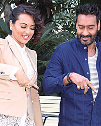 Sonakshi Sinha and Ajay Devgn