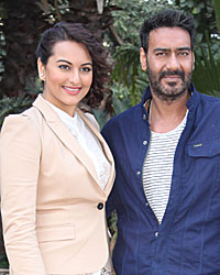 Sonakshi Sinha and Ajay Devgn