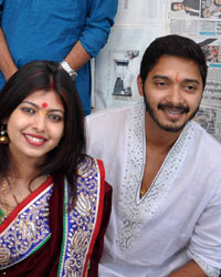 Shreyas Talpade and Deepti Talpade