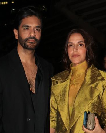 Angad Bedi and Neha Dhupia