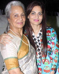 Waheeda Rehman and Alvira Khan