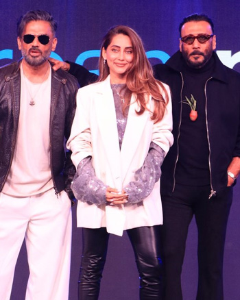 Suniel Shetty, Anusha Dandekar and Jackie Shroff