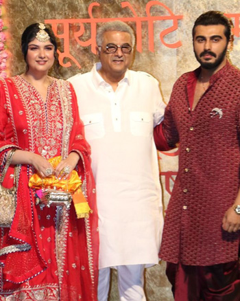 Anshula Kapoor, Boney KApoor and Arjun KApoor