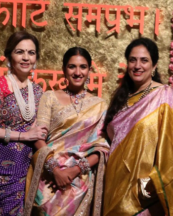 Nita Ambani, Radhika Anant Ambani and Smita Thackeray