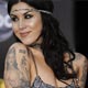 Tattoo artist Kat Von D arrives at the 2008 American Music Awards in Los Angeles