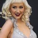 Christina Aguilera arrives at 2008 American Music Awards in Los Angeles