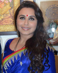 Artist Suvigya Sharma and Rani Mukherjee