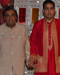 Mukesh Ambani and Akash Ambani