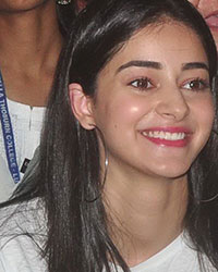 Ananya Panday at an interaction with students of Isabella Thoburn College in Lucknow for her initiative So Positive