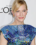 Honoree Cate Blanchett poses as she arrives at the 19th Annual ELLE Women in Hollywood dinner in Beverly Hills