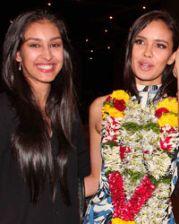 Navneet Kaur Dhillon and Megan Young